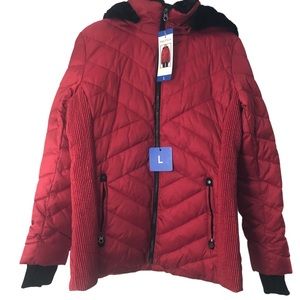 Nautica Women’s Red Puffer Jacket